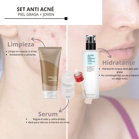 Pack Antiacné (Piel Grasa y Joven)